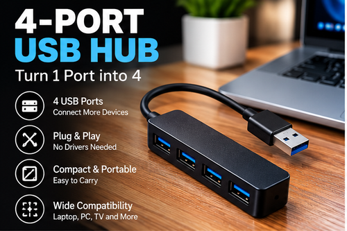 4-Port USB Hub hero