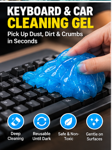 Keyboard and car cleaning gel hero