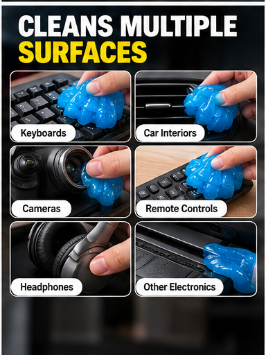 Cleaning gel for multiple surfaces
