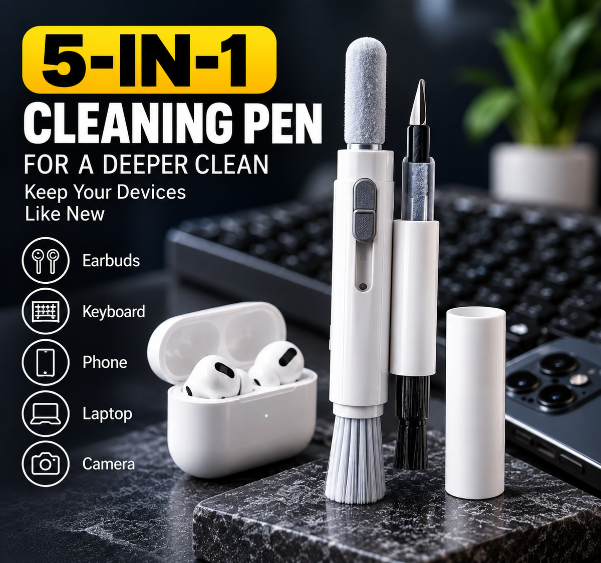 5-in-1 cleaning pen product hero