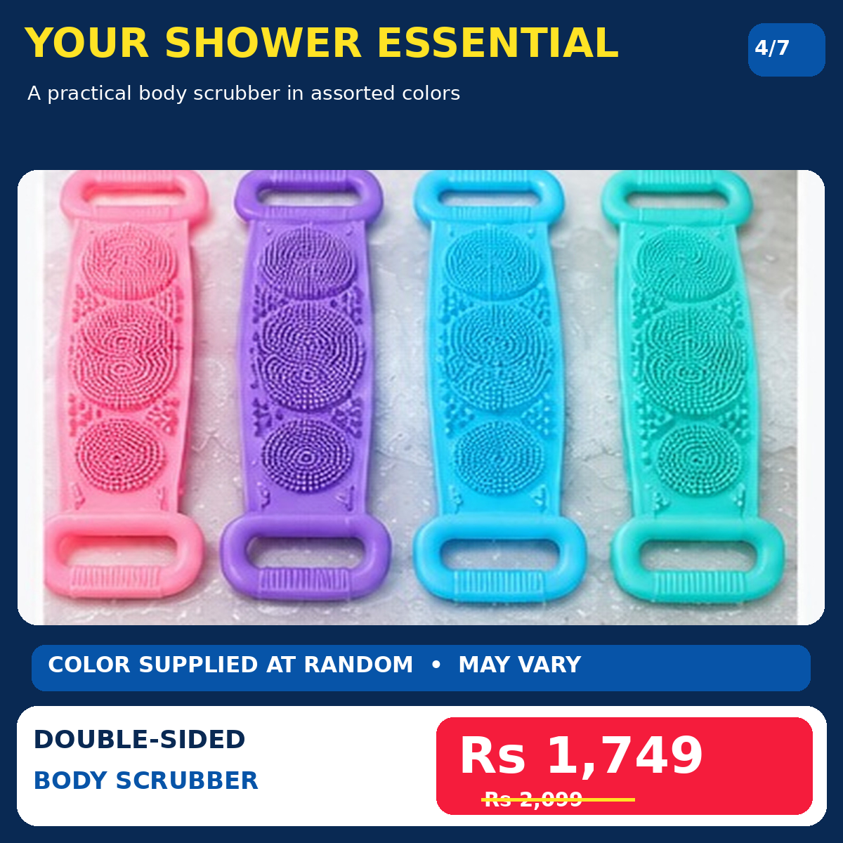 Scrubber in assorted colors