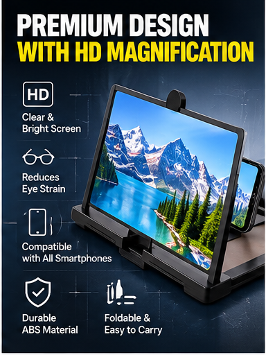Phone screen magnifier features