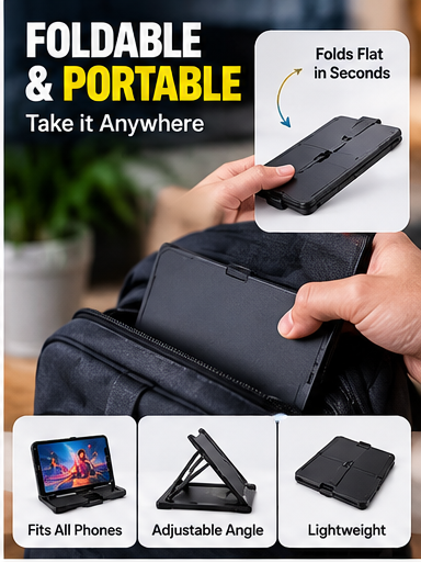 Foldable portable phone magnifier