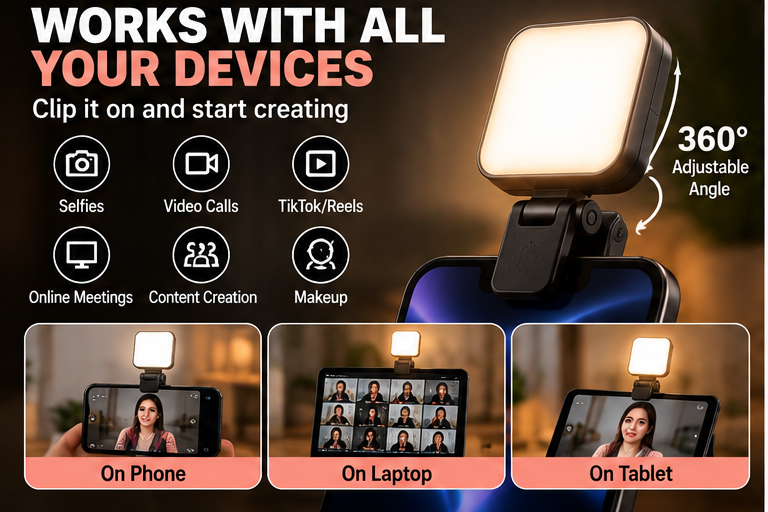 LED selfie light use cases