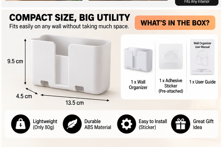 Wall organizer product details
