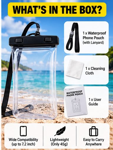 Waterproof phone pouch product details
